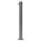 Ornamental bollard | Series 477B | � 76 mm | stationary, to be fixed by plugswith base plate 100 x 150 mm | without lock | with 1 eyelet